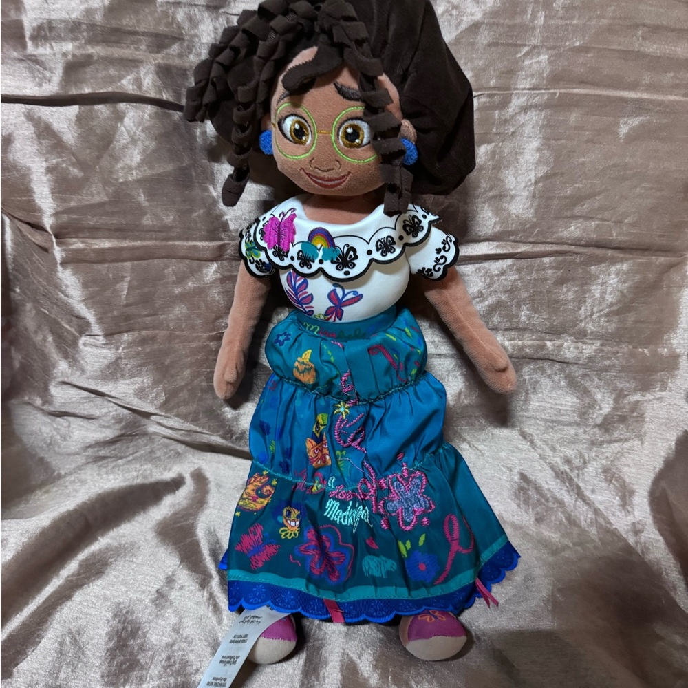 Disney Parks Encanto Mirabel Plush Doll toy Soft Cuddly stuffed animal plushie p